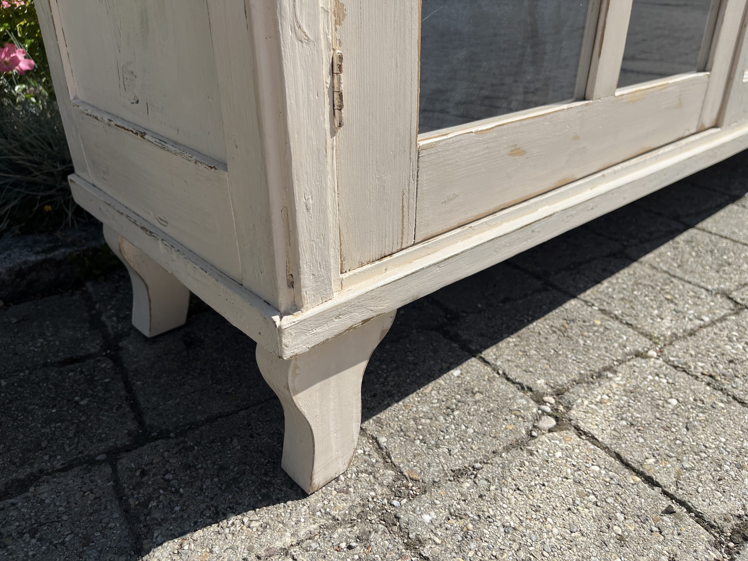 antiker Schrank, Vitrine, Jugendstil, Tellerschrank, Küchenschrank, Bücherschrank – Bild 10