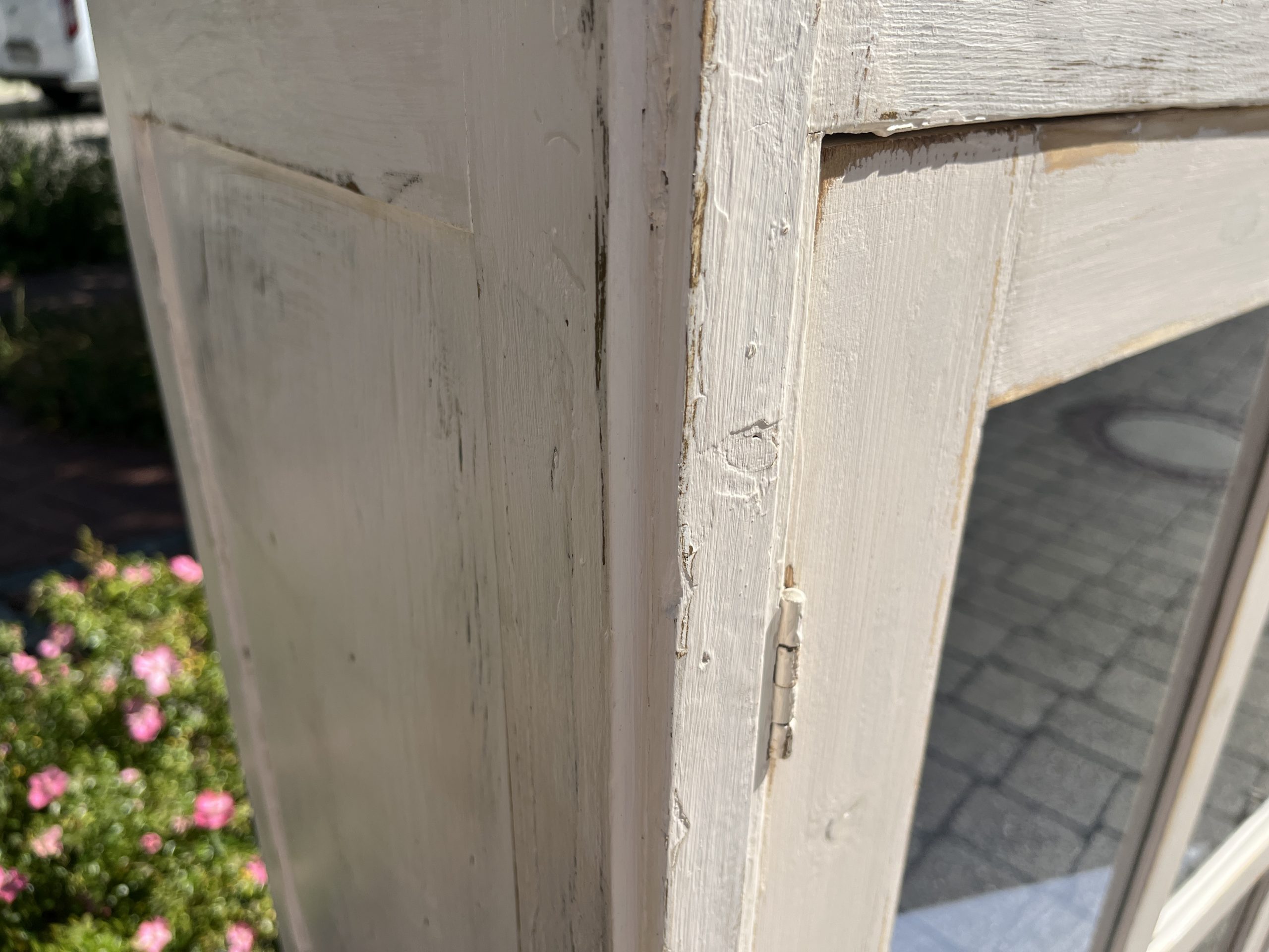 antiker Schrank, Vitrine, Jugendstil, Tellerschrank, Küchenschrank, Bücherschrank – Bild 11