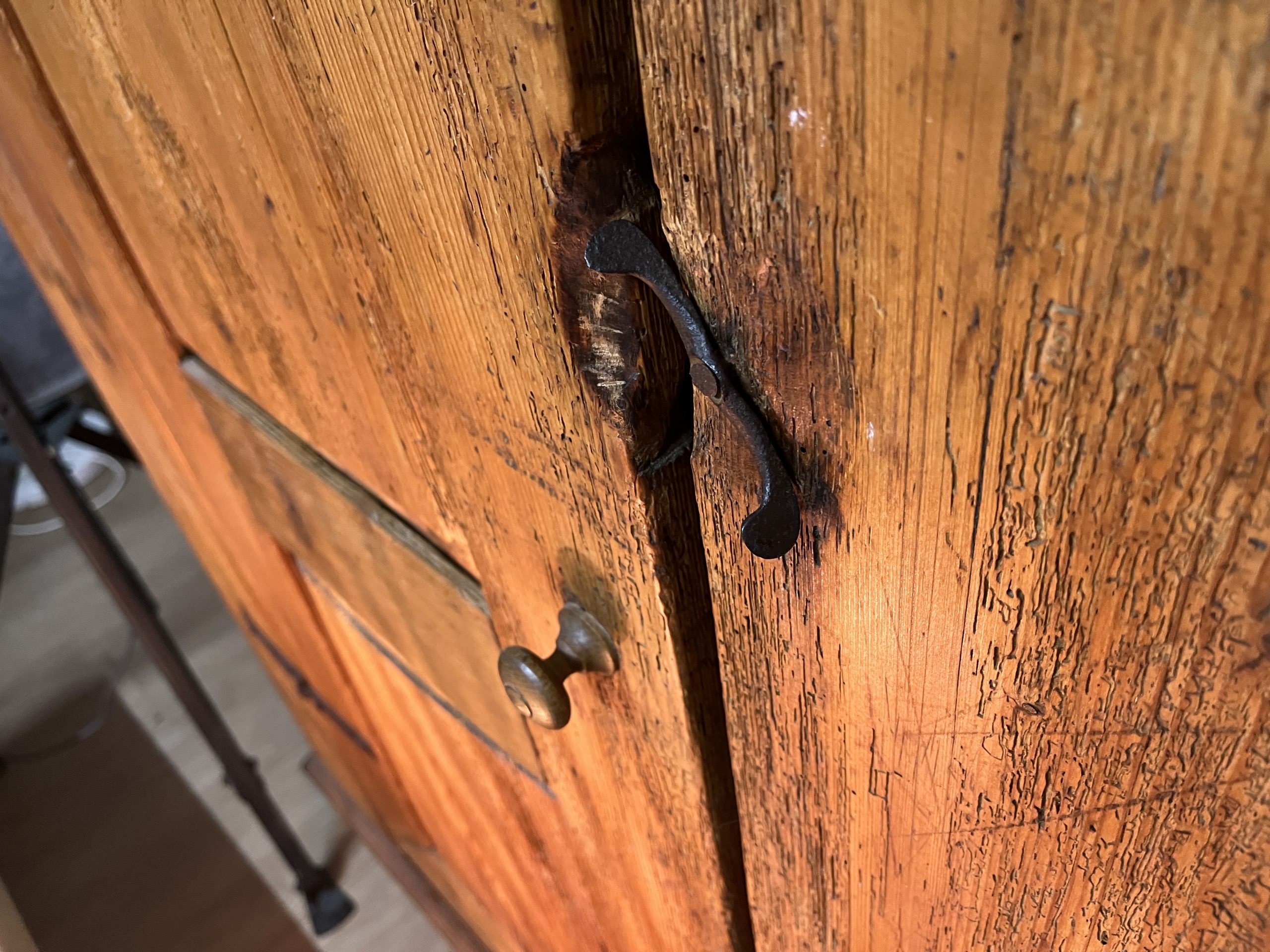 antiker Schrank, Brotschrank, Loft, Brotschrank, Kommode, Kasten, Bauernschrank – Bild 9