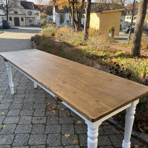 antiker Gesindetisch, 238 x 70 cm, Tisch, antiker Esstisch, Tafel, schmal