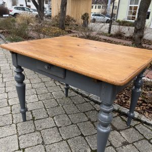 antiker Küchentisch, Schreibtisch, Tisch, Holztisch, Esstisch, 113 x 88 cm