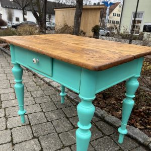 antiker Küchentisch, Schreibtisch, Tisch, Holztisch, Esstisch, 100 x 71 cm