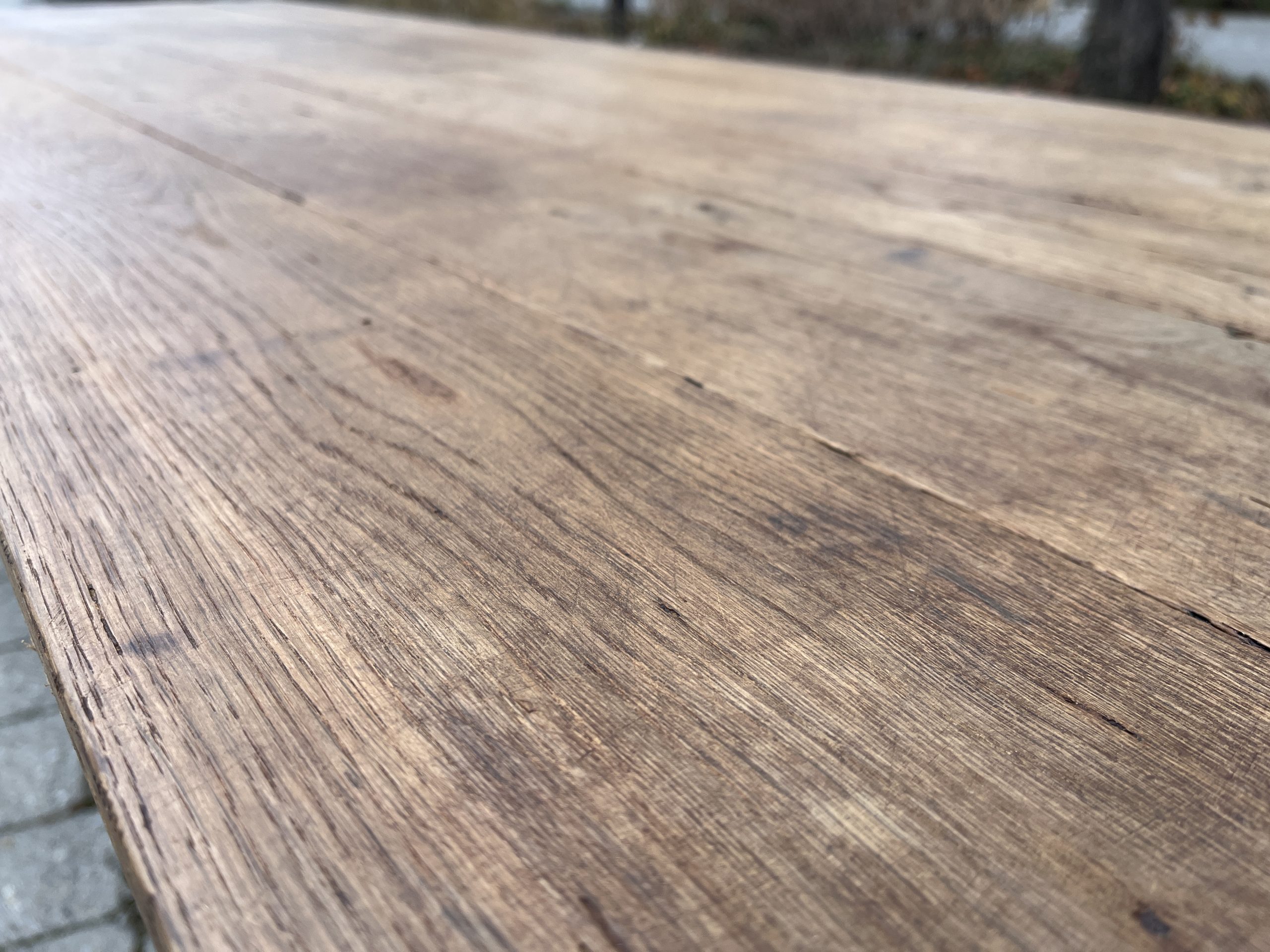 antiker Esstisch, Tisch, Klostertisch, Wirtshaustisch, Tafel, Landhaustisch, Eiche, 227 x 80 cm – Bild 5