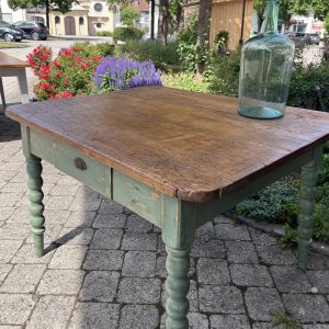 antiker Küchentisch, Schreibtisch, Tisch, Holztisch, Esstisch, 120 x 98 cm