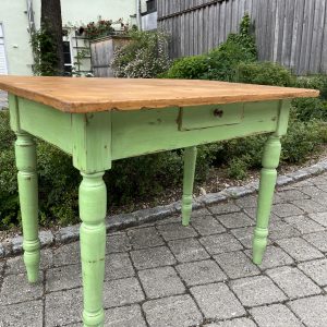 antiker Küchentisch, Schreibtisch, Tisch, Holztisch, Esstisch, 108 x 71 cm