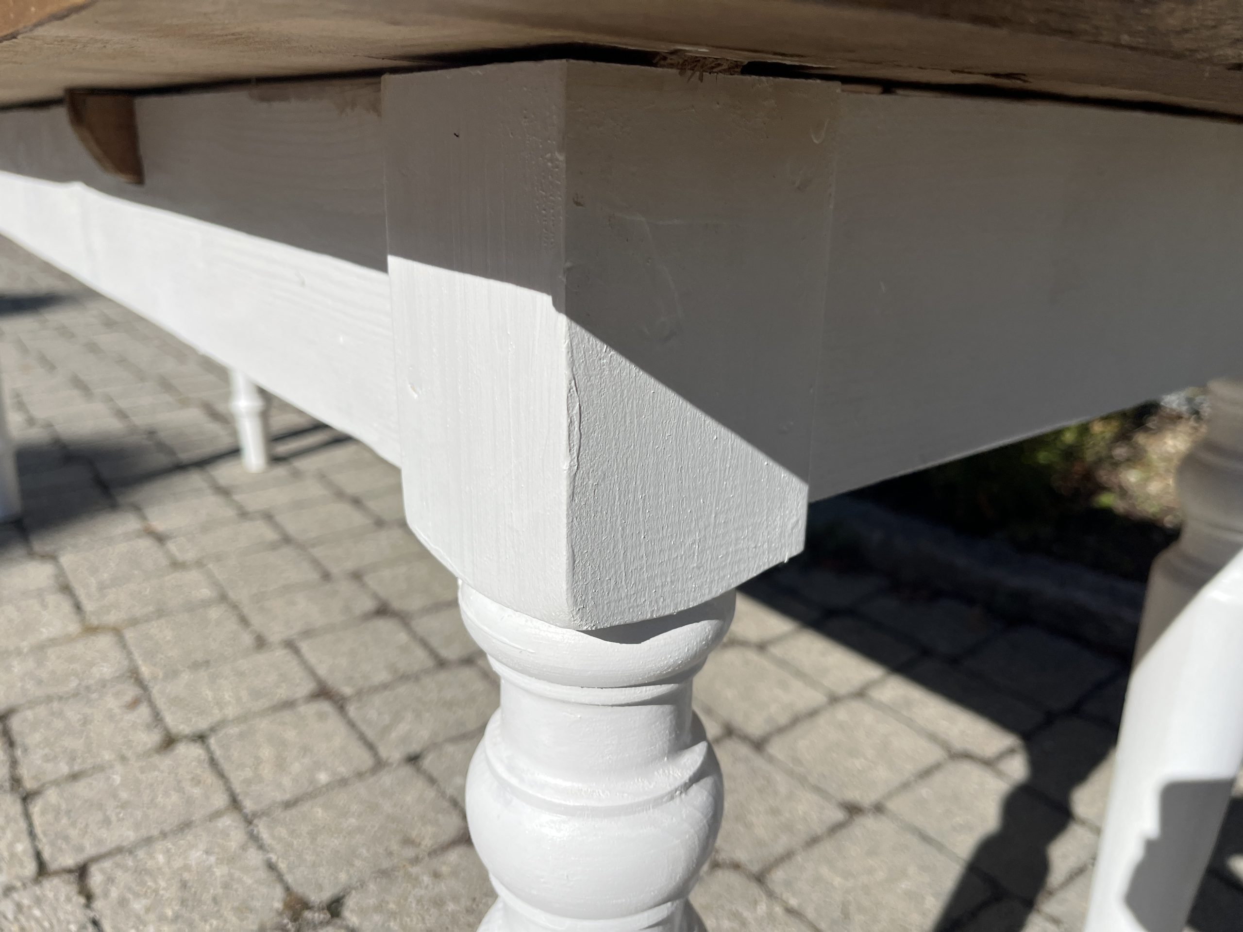 antiker Esstisch, Tisch, Gesindetisch, Wirtshaustisch, Landhaustisch 222 x 76 cm – Bild 10